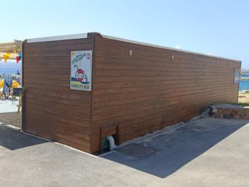 container abitativo copertura legno