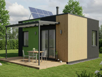 moduli prefabbricati affiancati abitativi