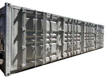 40' high Cube Porte Laterali 