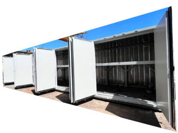 container 40' High cube porte laterai