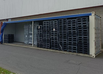 container 40' High cube telone  laterale